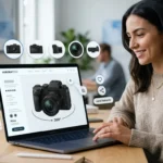 AI-powered 360° product view showing an interactive ecommerce product from every angle