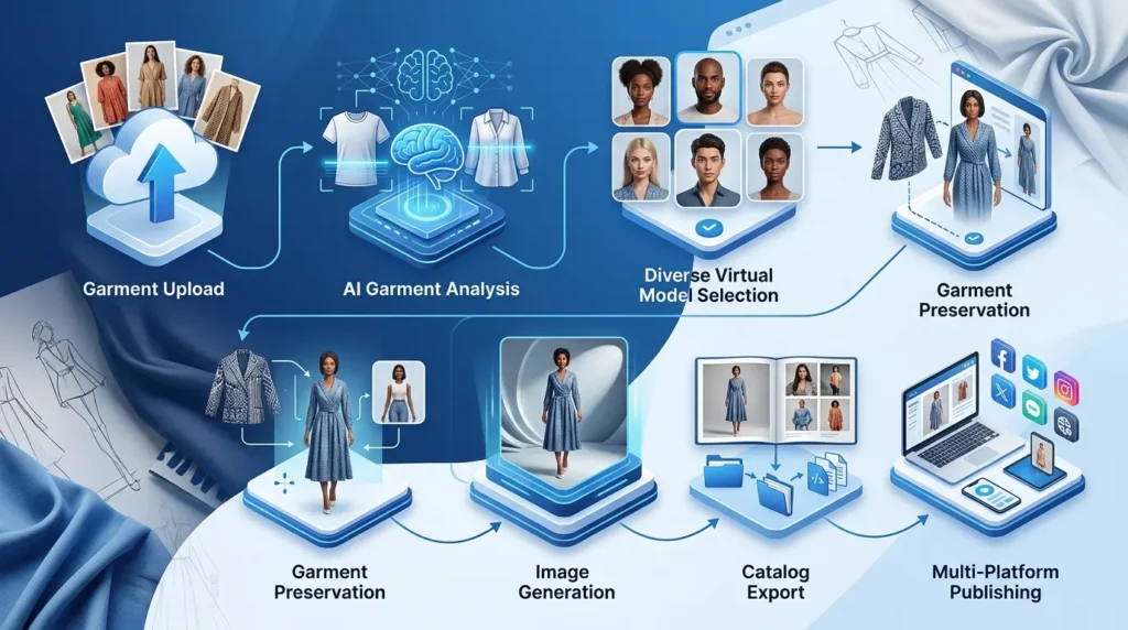 DIVERSE Framework - Best AI Fashion Model Generator for Stunning Product Photos