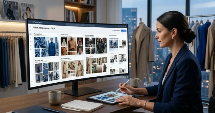 AI Concept Generator creating fashion campaign concepts, mood boards, and creative directions