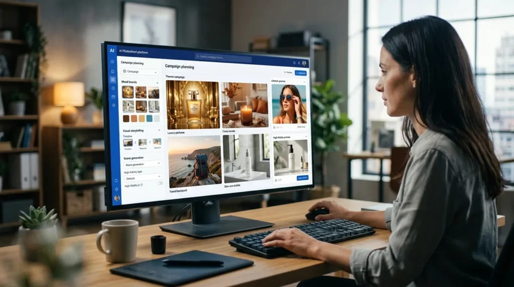 AI Concept Packs creating story-driven product photography for ecommerce and brand marketing