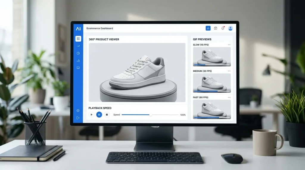 AI GIF Speed Control optimizing product animation speed for ecommerce product GIFs