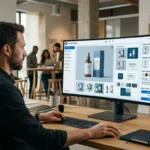 AI Graphic Designer creating professional product designs and product mockups