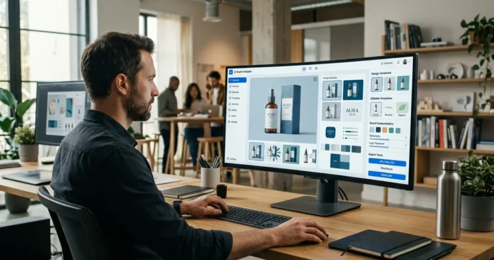 AI Graphic Designer creating professional product designs and product mockups