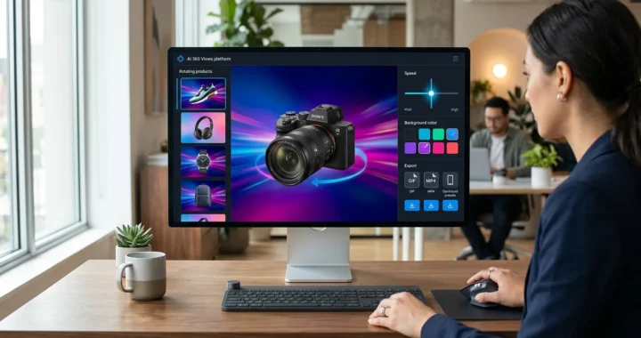 AI Background Color GIFs creating animated product visuals with dynamic background color changes