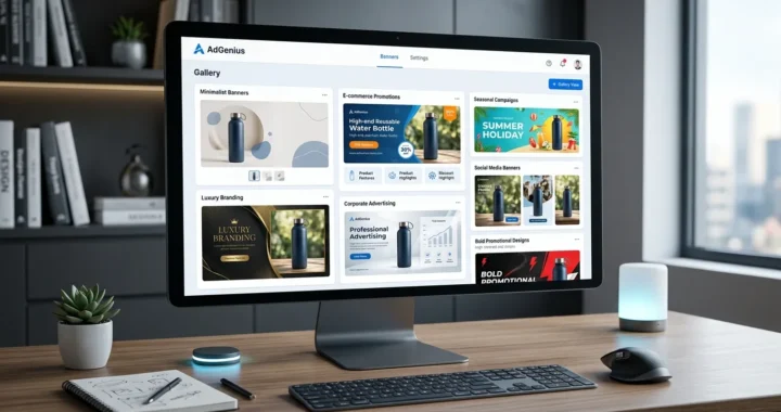 AI Banner Styles generating multiple marketing banner designs for different campaign objectives.
