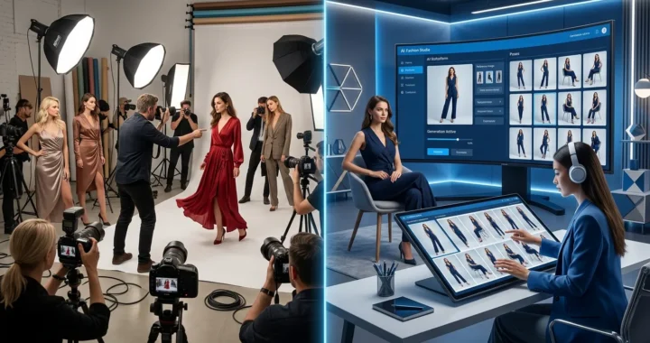 AI Multi-Pose Generation creating multiple realistic model poses from a single fashion image