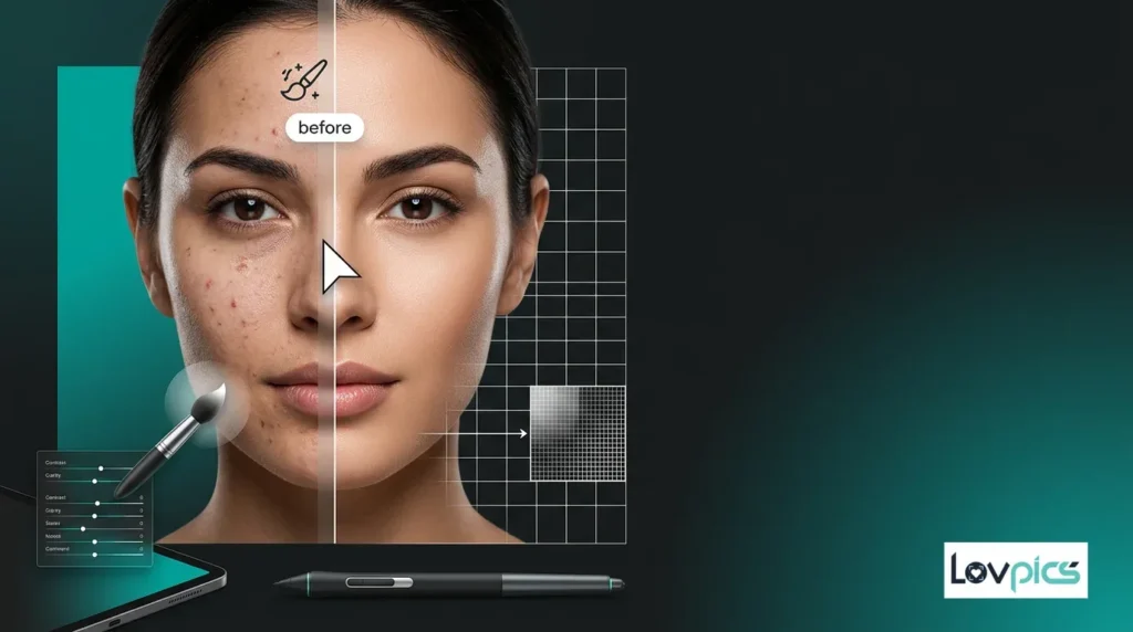 AI Single-Point Smart Retouch fixing image imperfections with one-click precision