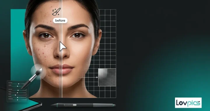 AI Single-Point Smart Retouch fixing image imperfections with one-click precision