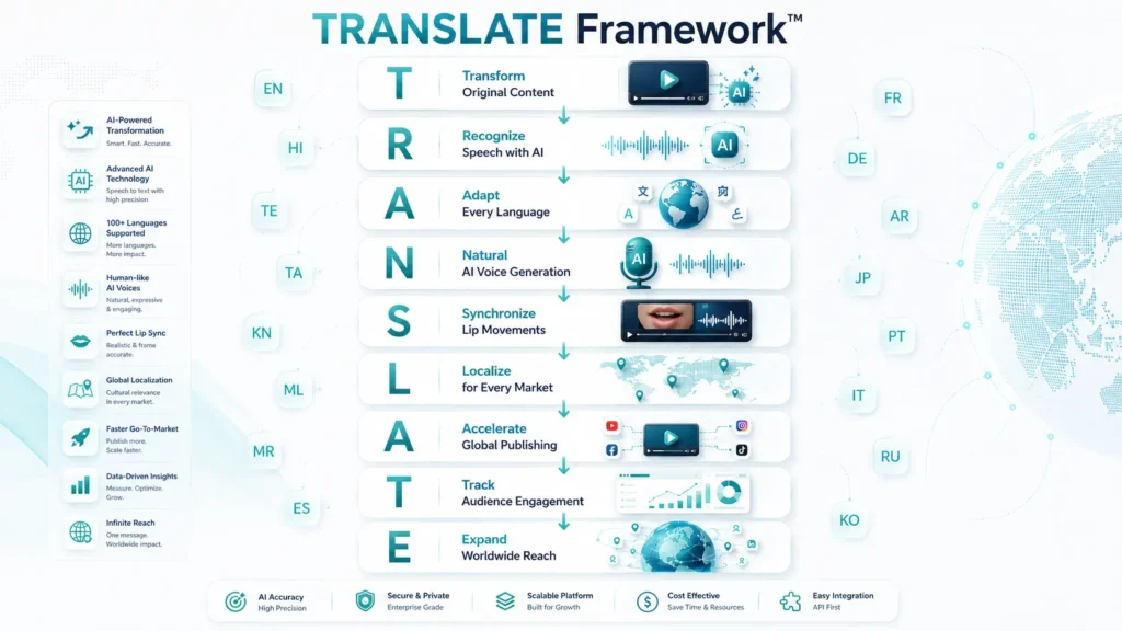 TRANSLATE Framework - AI Video Translation: Everything You Need to Know