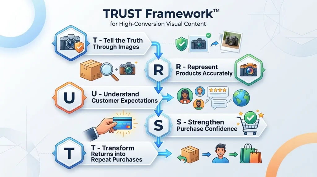 TRUST Framework - AI Product Photography: Better Photos Reduce Product Returns