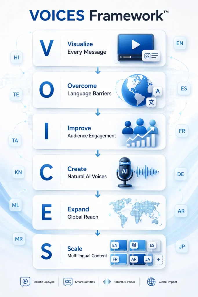 VOICES Framework - AI Multilingual Videos: Everything You Need to Know
