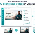 AI Marketing Videos in Gujarati helping businesses create localized promotional videos using artificial intelligence.