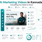 AI Marketing Videos in Kannada helping businesses create localized promotional videos using artificial intelligence.