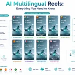 AI Multilingual Reels helping businesses create localized short-form videos using AI translation and lip sync