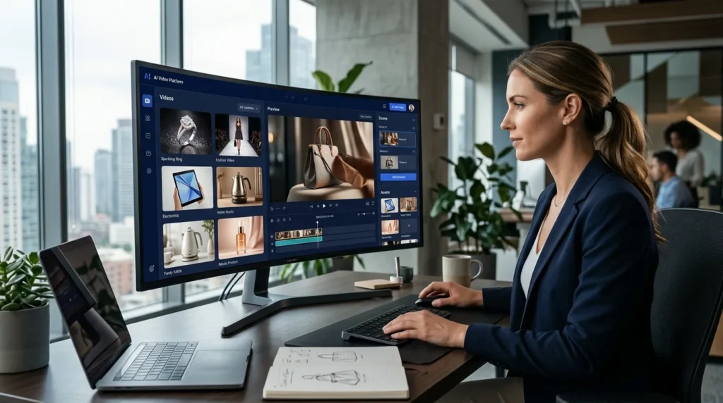 AI Product Videos helping ecommerce businesses create engaging product videos using artificial intelligence.