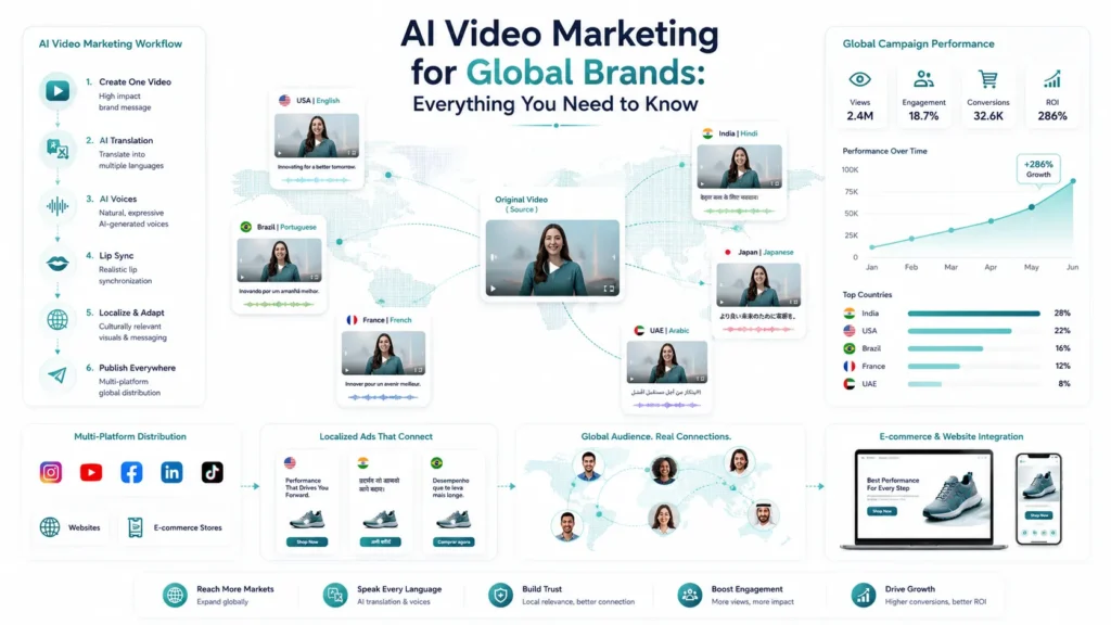 AI Video Marketing helping global brands create multilingual marketing campaigns with AI-powered localization and automation.