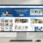 AI helping Shopify stores create professional product images, marketing creatives, and ecommerce content.