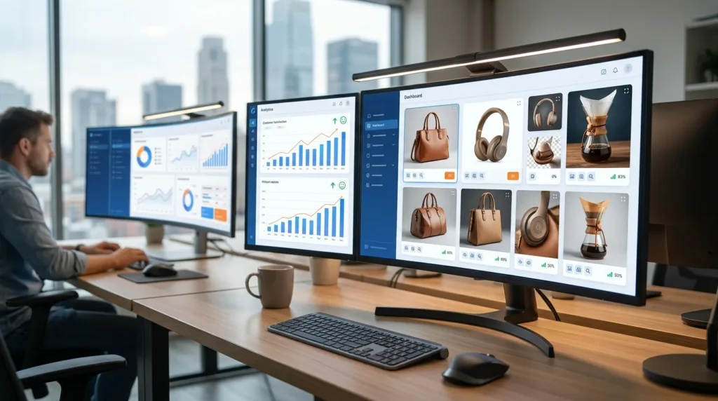 AI Product Photography creating accurate ecommerce product images that help reduce customer return rates.