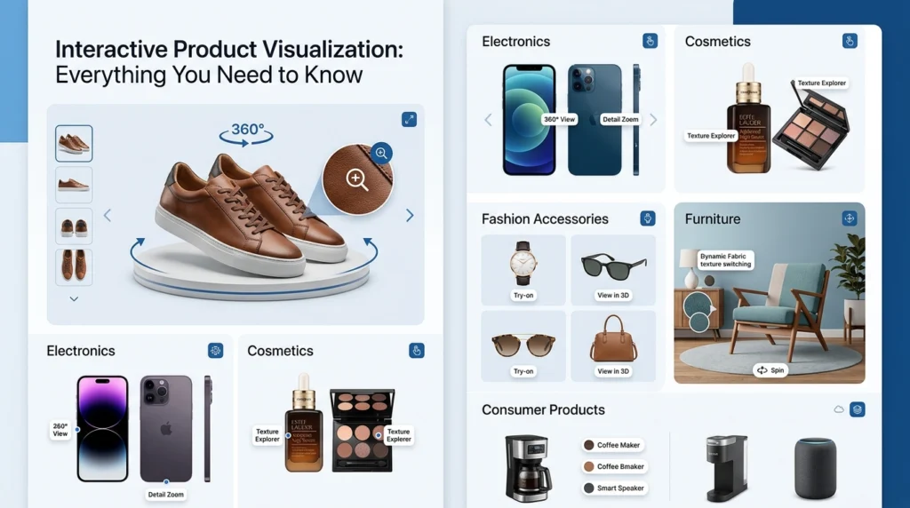 Interactive Product Visualization helping ecommerce businesses create immersive product experiences with AI.