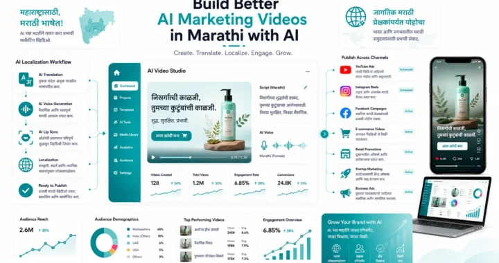 AI Marketing Videos in Marathi helping businesses create localized promotional videos using artificial intelligence.