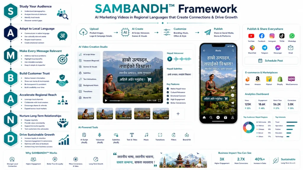 AI Marketing Videos in Nepali helping businesses connect with local audiences through localized video content.