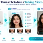 AI lip sync with audio turning a photo into a talking video