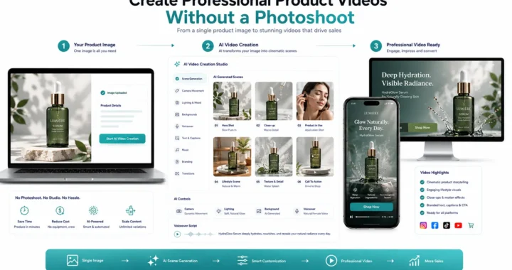 AI product video created from a product image without a photoshoot