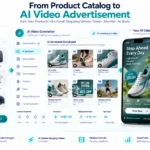 AI video ad created from ecommerce product catalog images