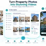 AI video marketing for real estate property showcases