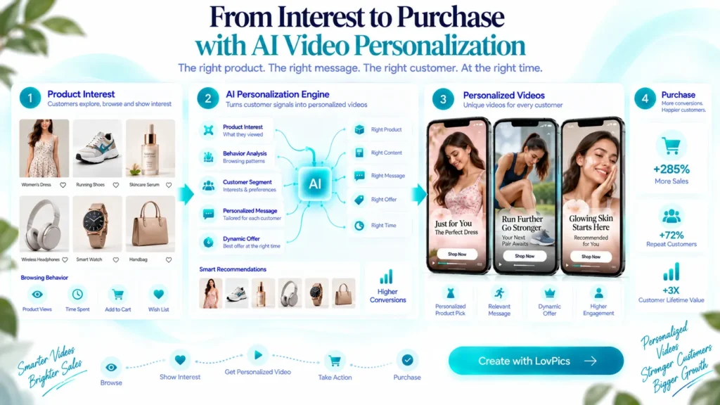 AI video personalization for ecommerce customers from product interest to conversion