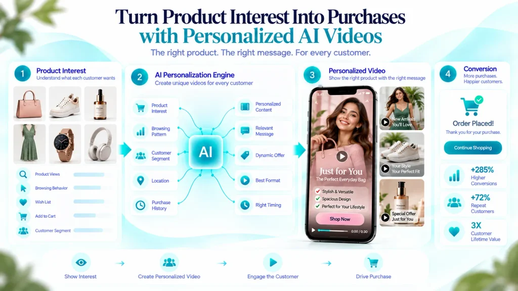 AI video personalization for ecommerce customers from product interest to conversion