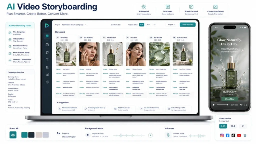 AI video storyboard for planning better marketing videos