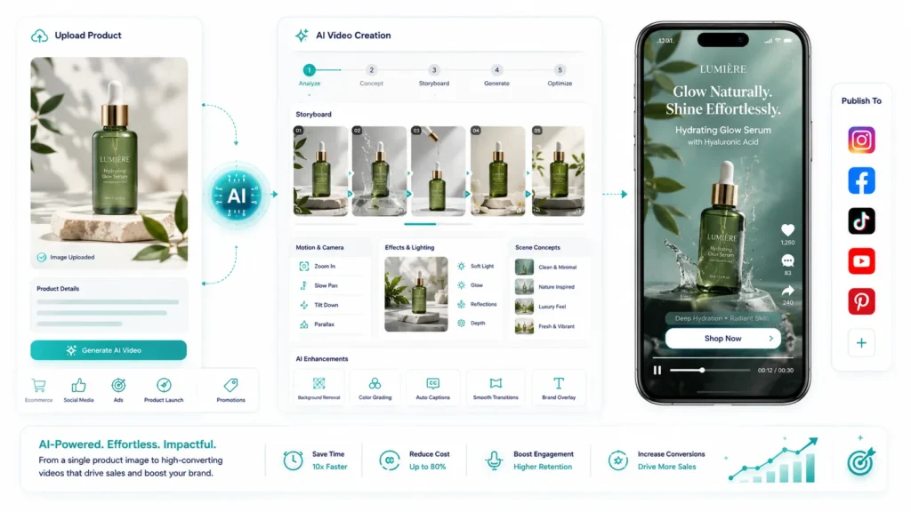 How to create an AI video from a product image using AI video generation