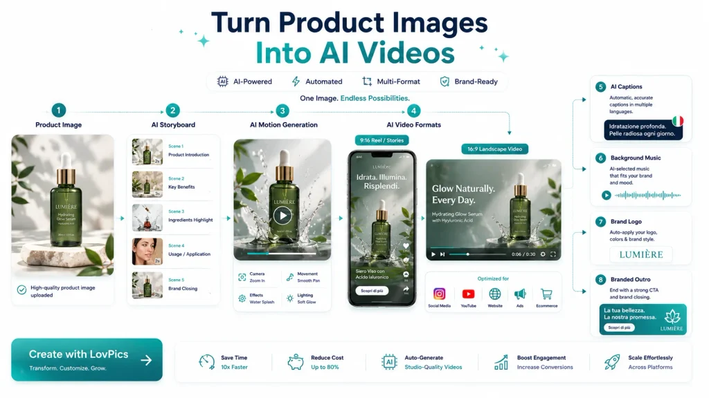 How to create an AI video from a product image using AI video generation