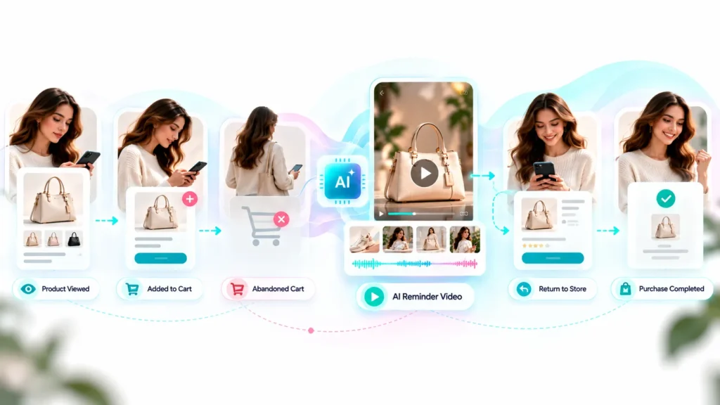 AI videos for abandoned cart marketing helping ecommerce brands bring shoppers back to complete purchases