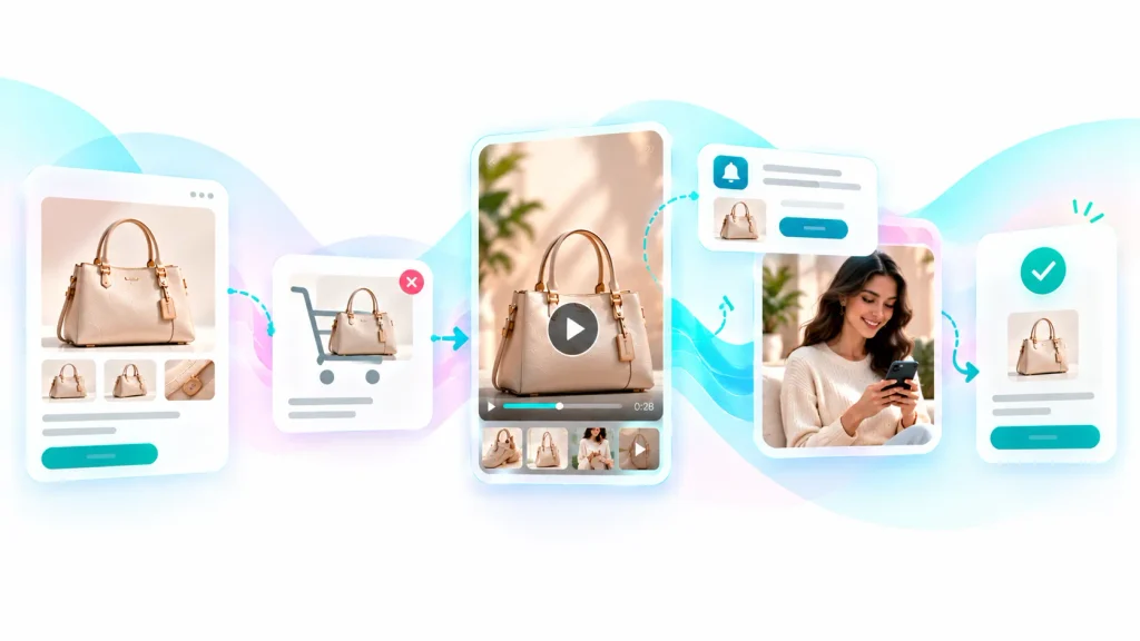 AI videos for abandoned cart marketing helping ecommerce brands bring shoppers back to complete purchases